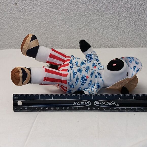 Chick-fil-A Summer 2025 Plush Cow Doll Toy Blue Tropical Island Shirt Cabana 7" - Picture 10 of 10